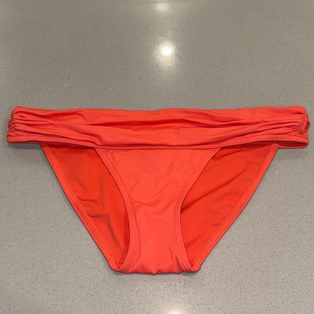 Victoria's Secret Coral/Orange Bikini Bottom Size Medium